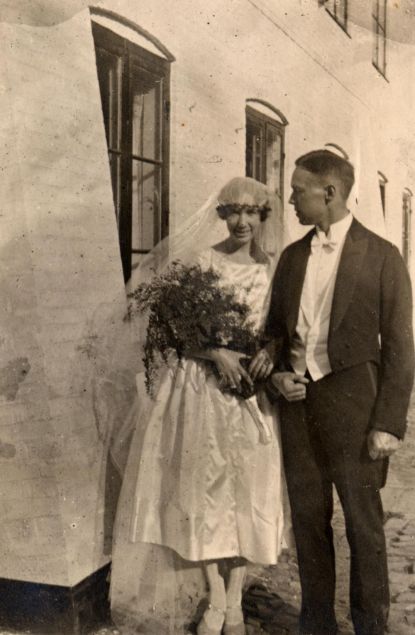1926 Grete Fog og Johs Thorborg, bryllup